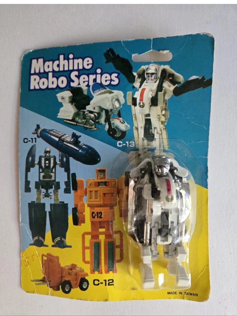Machine Robo Robot Action Figure 1980s In Package Vintage C13